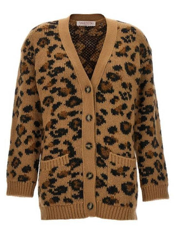 23 fw Jacquard Animalier Cardigan 3B3KA05T84JAN2 B0270472599 - VALENTINO - BALAAN 1