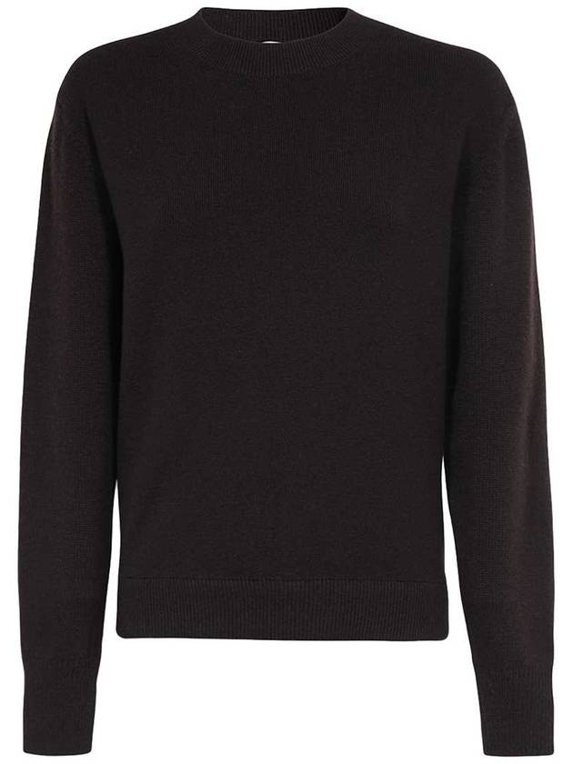 Crew Neck Knit Top Brown - FENDI - BALAAN 2