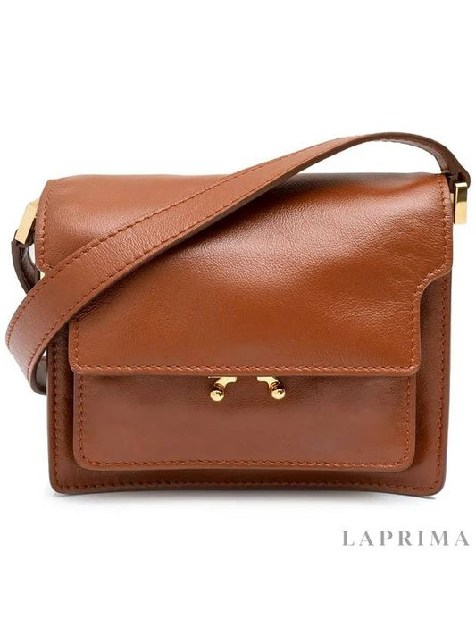 Trunk Mini Shoulder Bag Brown - MARNI - BALAAN.