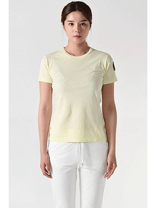 BASIC short sleeved T shirt yellow PW TEE BT31 746 - PARAJUMPERS - BALAAN 2