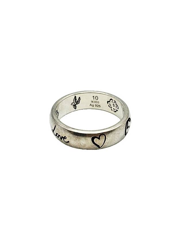 Gucci Blind for Love Silver Ring No 10 - GUCCI - BALAAN 1