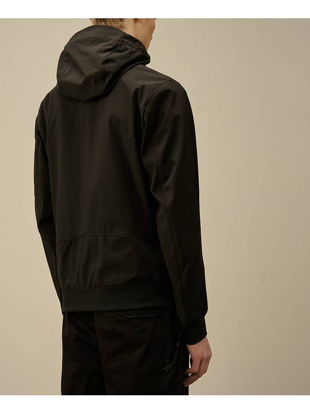 Shell-R Zip Up Hoodie Black - CP COMPANY - BALAAN 6