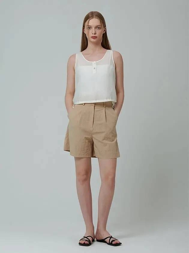 Natural volume shorts beige - PINBLACK - BALAAN 3