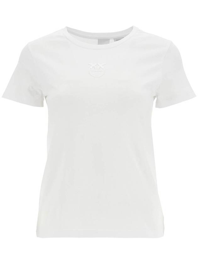 short-sleeved t-shirt with embroidery - PINKO - BALAAN 1