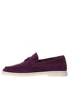 Summer Charms Walk Suede Loafers Purple - LORO PIANA - BALAAN 2