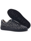 B Court Jacquard Monogram Low Top Sneakers Black - BALMAIN - BALAAN 6