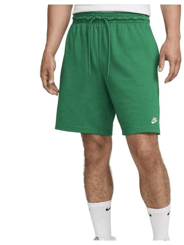 Nike Club Embroidered Logo Knit Shorts Green - NIKE - BALAAN 1