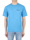 Mission Organic Short Sleeve T-Shirt Blue - PATAGONIA - BALAAN 3