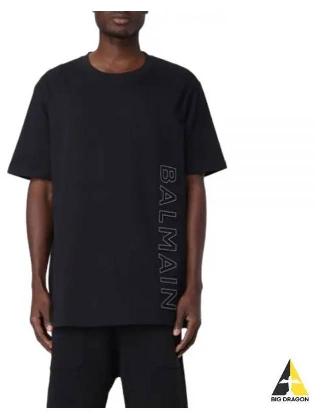 24 Cotton Jersey T Shirt CH1EG010BC22 EBP - BALMAIN - BALAAN 1