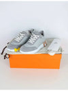 Bouncing Mesh Suede Goatskin Low Top Sneakers Gris Temperance - HERMES - BALAAN 7