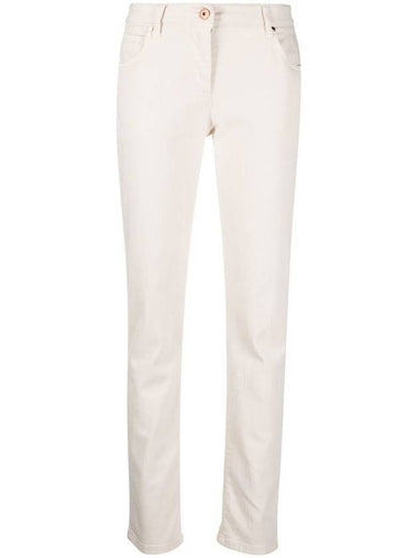 Women's Slim Fit Straight Jeans White - BRUNELLO CUCINELLI - BALAAN 1