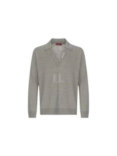 Extra Fine Wool Polo Shirt Grey - GUCCI - BALAAN 2