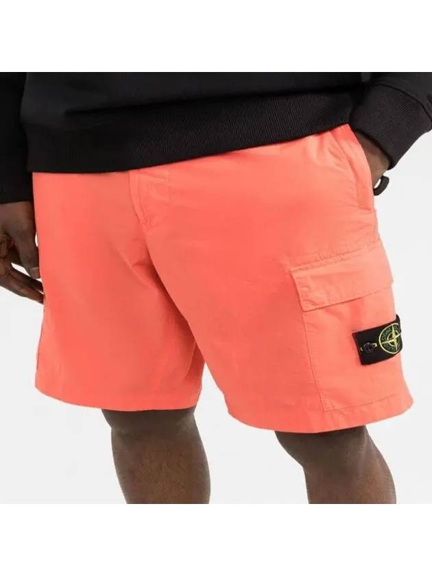 Cargo Bermuda Shorts Orange - STONE ISLAND - BALAAN 4