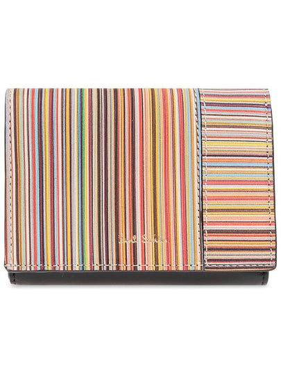 Signature Stripe Mini Tri-Fold Wallet W1A7595LSIGAO92 B0710933827 - PAUL SMITH - BALAAN 2