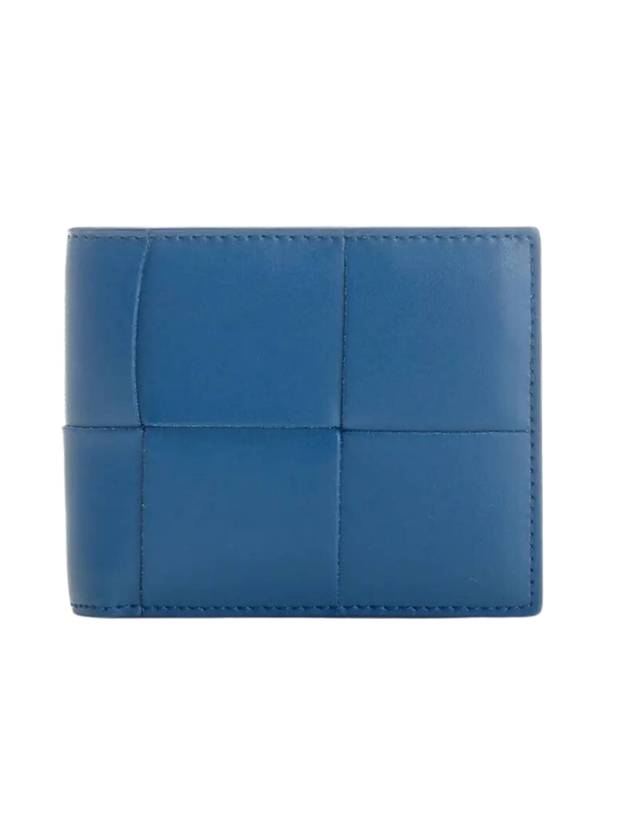 Intrecciato Cassette Half Wallet Blue - BOTTEGA VENETA - BALAAN 1