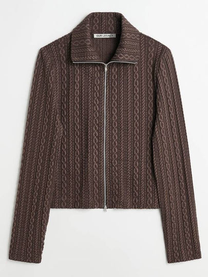 Slim Zip Longsleeve Cardigan Brown - OUR LEGACY - BALAAN 2