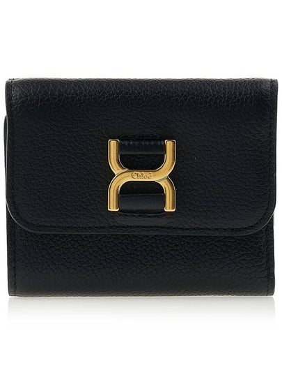 Women's Grain Leather Marcie Half Wallet Black - CHLOE - BALAAN 2