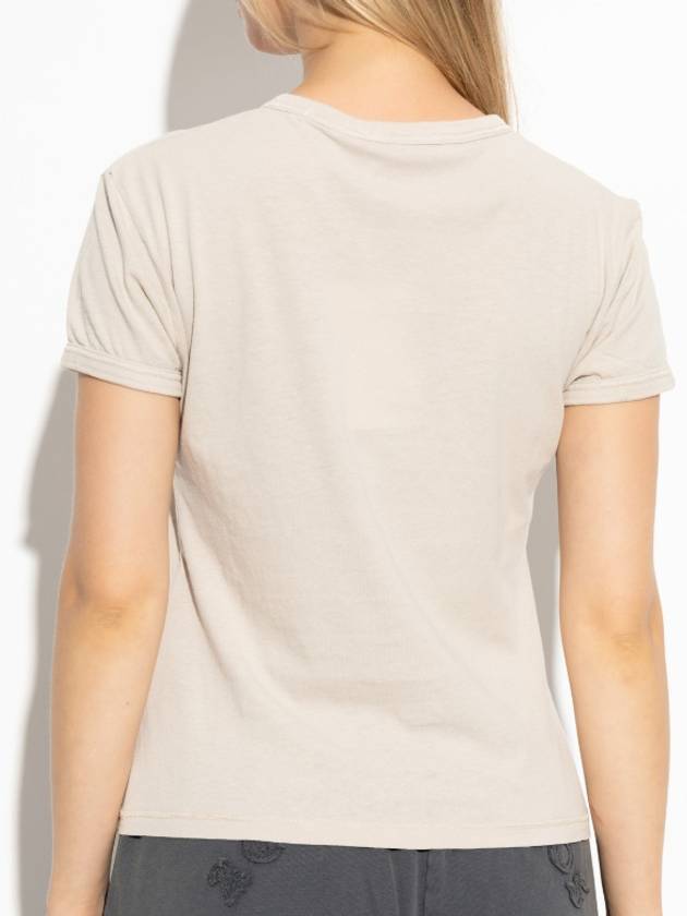 Printed Short Sleeve T-Shirt Faded Grey - ACNE STUDIOS - BALAAN 3