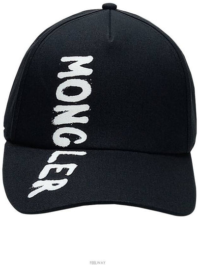 Graffiti Logo Ball Cap Black - MONCLER - BALAAN 2