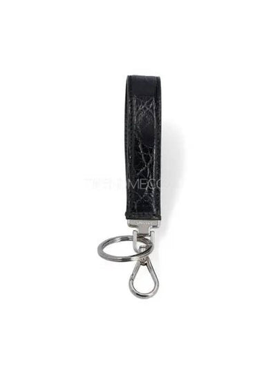 Leather Key Holder Black - PRADA - BALAAN 2