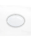 Oval Platinum Chain Porcelain Plate 42cm P004127P - HERMES - BALAAN 1