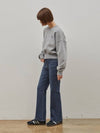 Denim bootcut modal pants indigo - RYUL+WAI: - BALAAN 3