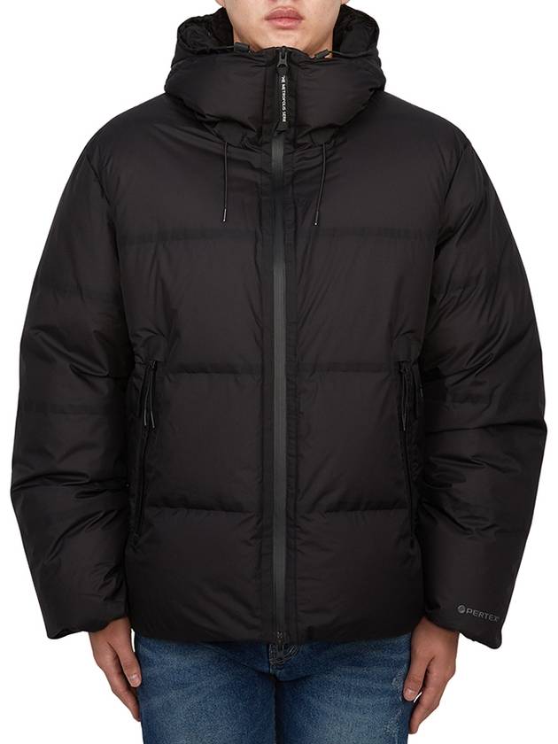 The Metropolis Series Pertex Hooded Down Padding Black - CP COMPANY - BALAAN 2