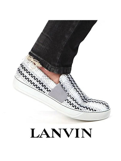 Leather Woven Slip-On - LANVIN - BALAAN 2