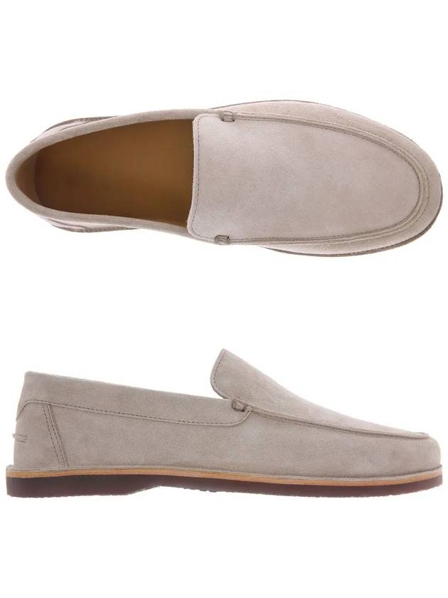 Men's Suede Rubber Sole Loafers Sand - BRUNELLO CUCINELLI - BALAAN.