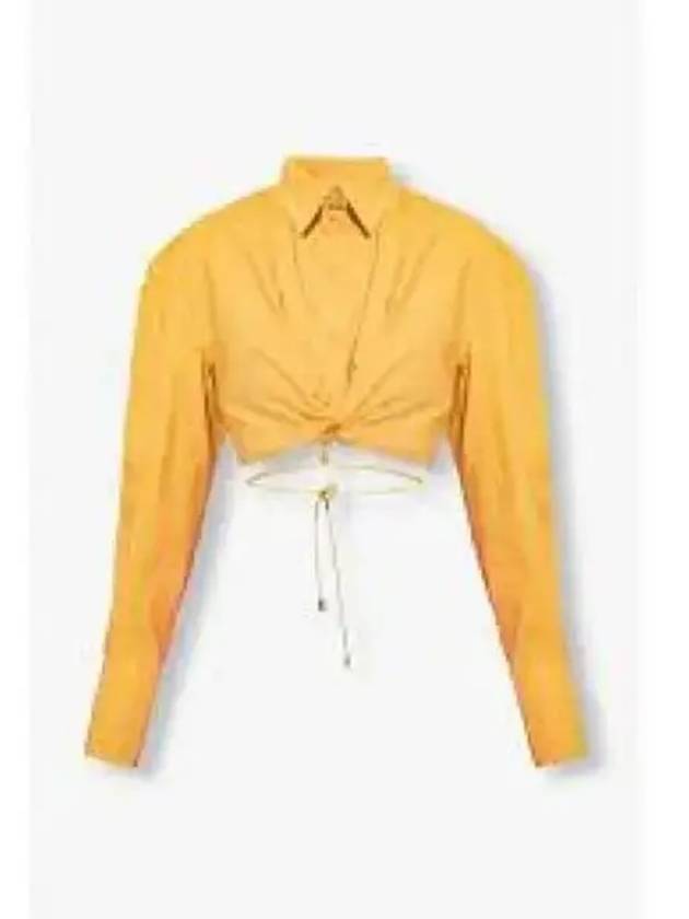 La Chemise Plidao Crop Shirt Light Yellow - JACQUEMUS - BALAAN 2