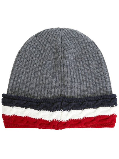 Kids Tricolor 3B00009 M1131 988 Wool Beanie - MONCLER - BALAAN 2