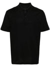 Embroidered Logo Cotton Polo Shirt Black - GIVENCHY - BALAAN 2