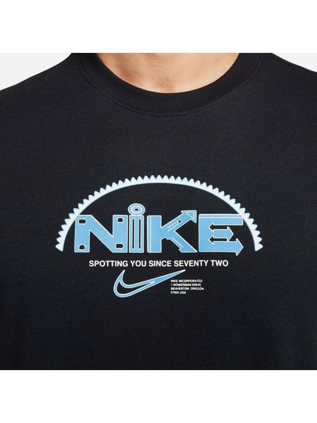 Fitness Short Sleeve T-Shirt Black - NIKE - BALAAN 3