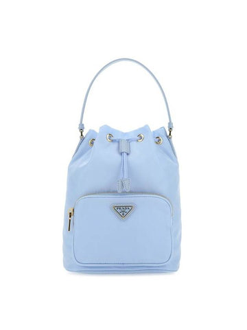 Duet Re-Nylon Bucket Bag Light Blue - PRADA - BALAAN 1