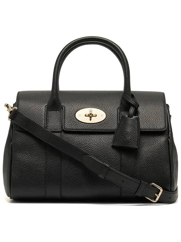 Bayswater Small Classic Grain Leather Shoulder Bag Black - MULBERRY - BALAAN 2