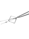 Square Bar Chain Surgical Daily Layered Fashion M SUF Necklace Silver - BASSCLEF - BALAAN 5