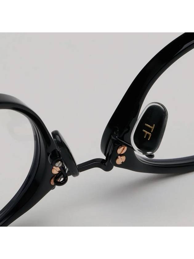 Glasses Frame TF5920DB 001 Round Horn Frame Blue Light Blocking Asian Fit Eye Protection - TOM FORD - BALAAN 6