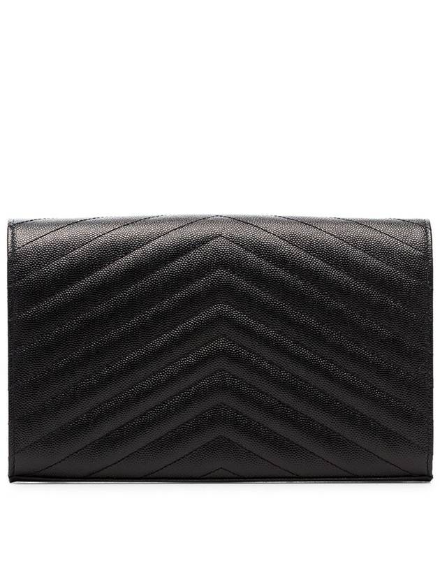 Monogram Matelasse Chain Shoulder Bag Black - SAINT LAURENT - BALAAN 3