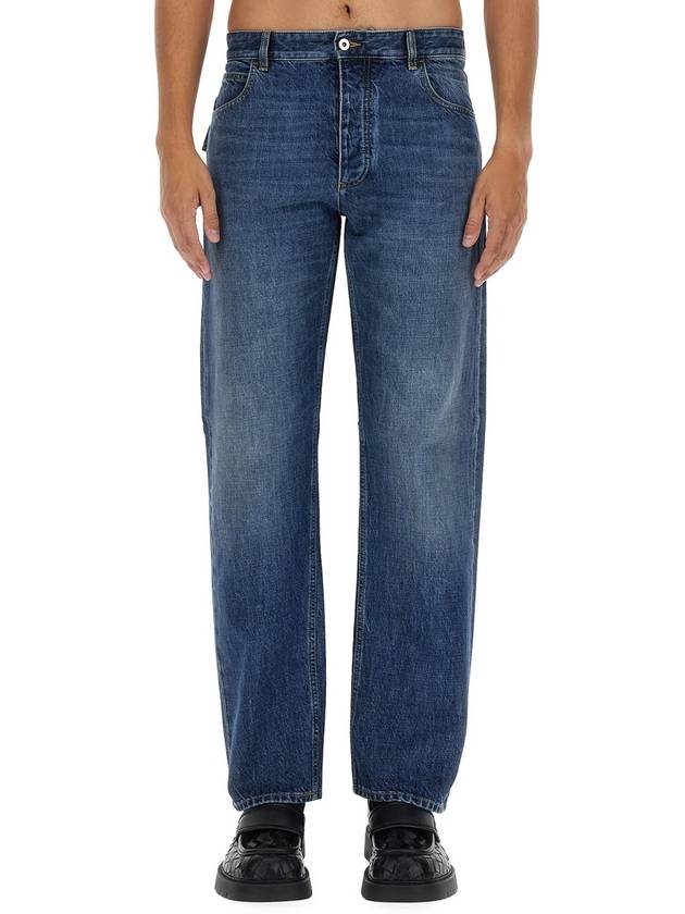 Straight Fit Denim Jeans Blue - BOTTEGA VENETA - BALAAN 2