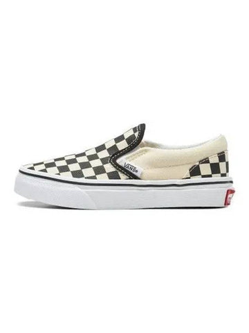 KIDS Classic Slip On Checkerboard Black White - VANS - BALAAN 1