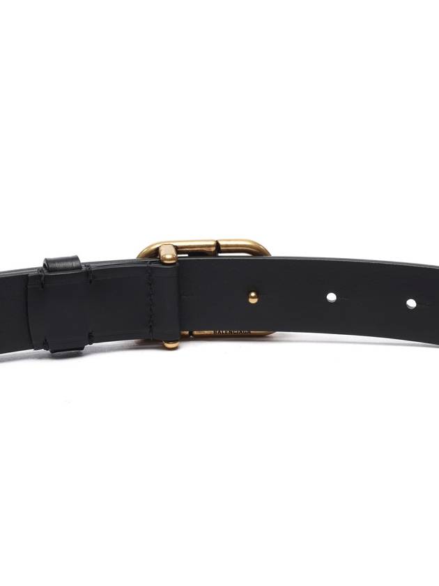 BB Buckle Belt Black Gold - BALENCIAGA - BALAAN 6