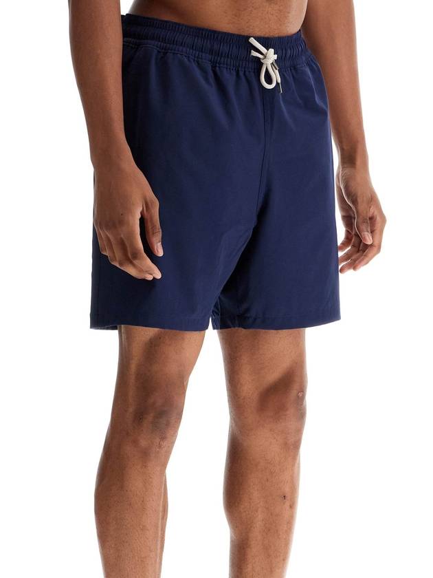 Embroidered Logo Drawstring Swim Shorts Navy - POLO RALPH LAUREN - BALAAN 3