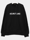 Core Crew Neck Logo Sweatshirt Black - HELMUT LANG - BALAAN 3