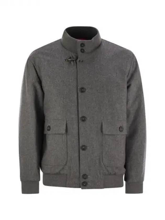 Fay high neck Grier wool bomber jacket - FAY - BALAAN 1