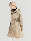 Golf long hood piping color matching coat beige - HENRY STUART - BALAAN 1