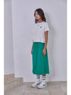 Recycled Maxi Skirt Green - THE GREEN LAB - BALAAN 9