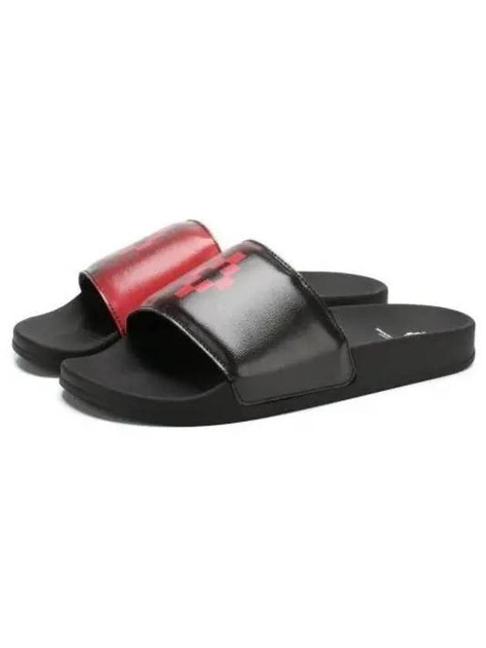 CMIA027 BLURRED Slippers Black Red CMIA027R19849036 1020 - MARCELO BURLON - BALAAN 2