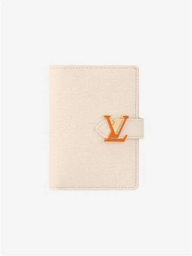 LV Vertical Compact Half Wallet Quartz White - LOUIS VUITTON - BALAAN 2