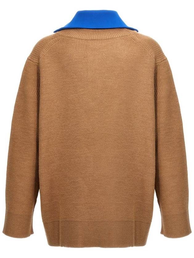 layered design wool blend sweater J22GP0185J14689 - JIL SANDER - BALAAN 3