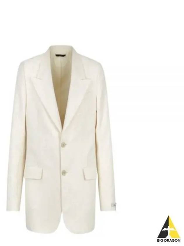 Motif Blazer Jacket Light Beige - FENDI - BALAAN 2